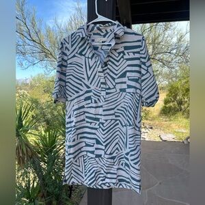 LOFT printed shirt dress